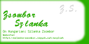 zsombor szlanka business card